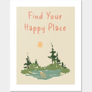 Happy place Posters and Art